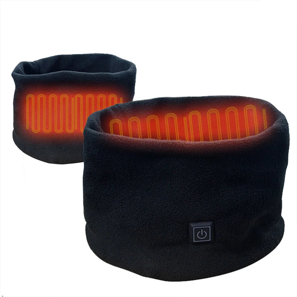 USB Heated Neck Warmer – Soft Fleece with 3 Heating Levels