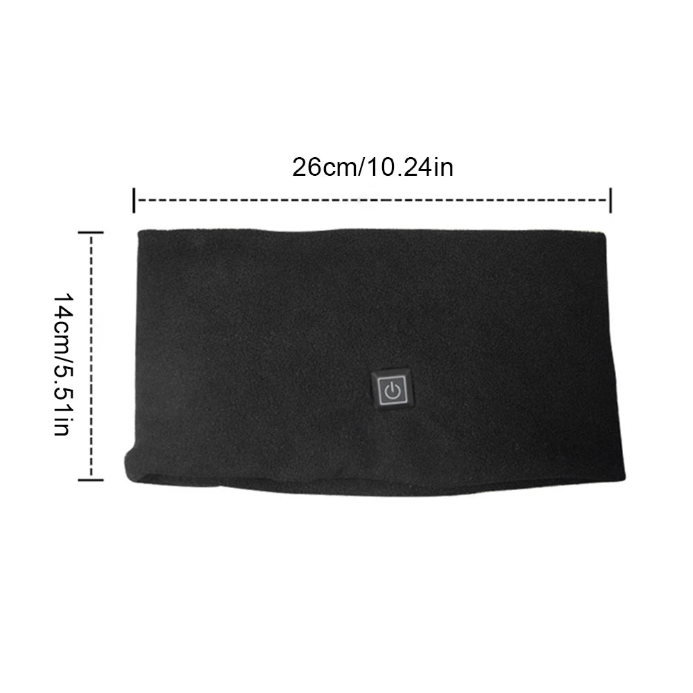 USB Heated Neck Warmer – Soft Fleece with 3 Heating Levels