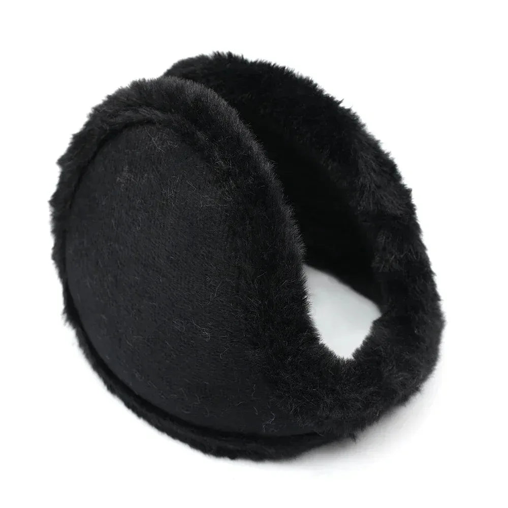 Thickened Windproof Winter Earmuffs – Soft Fleece Ear Protection for Outdoor Use