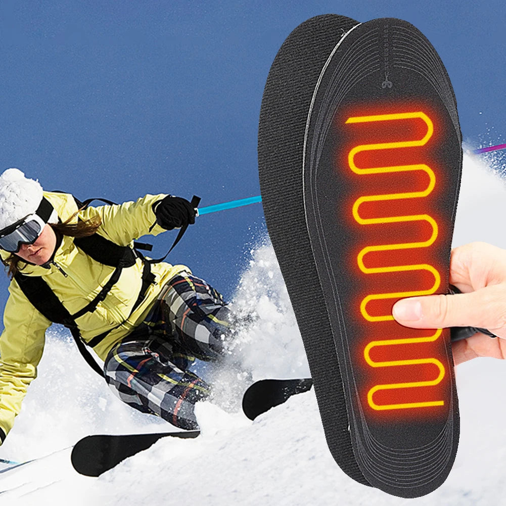 USB Heated Shoe Insoles – Rechargeable, Cuttable & Washable Foot Warmers