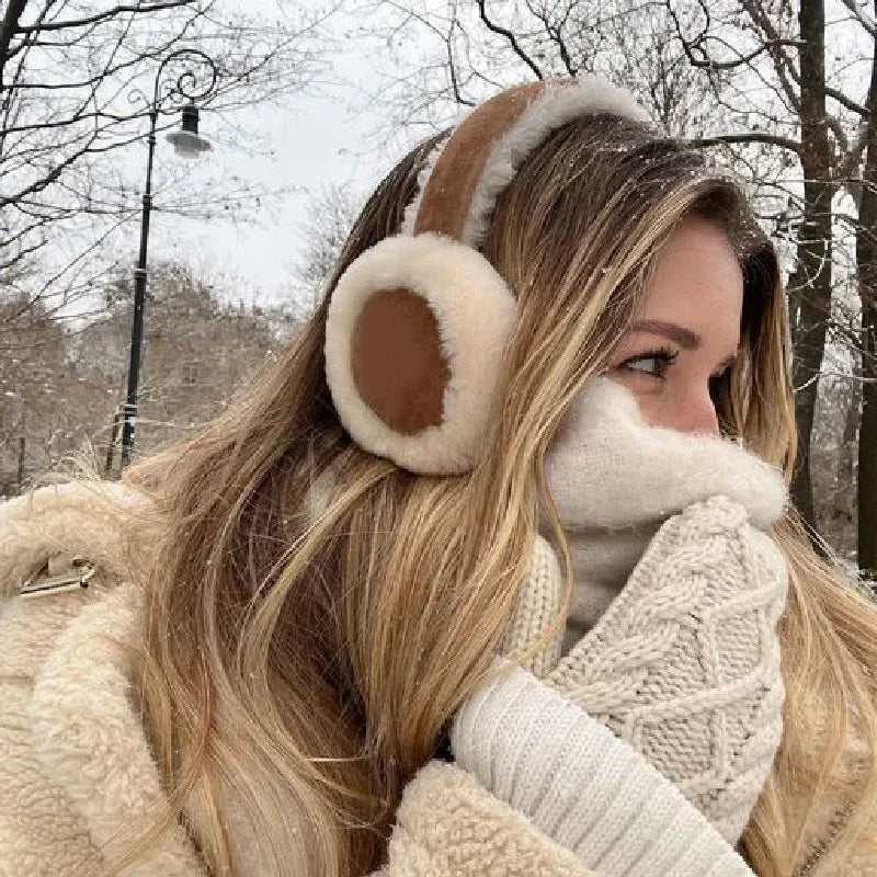 Plush Foldable Earmuffs – Warm, Stylish & Winter Ear Protection