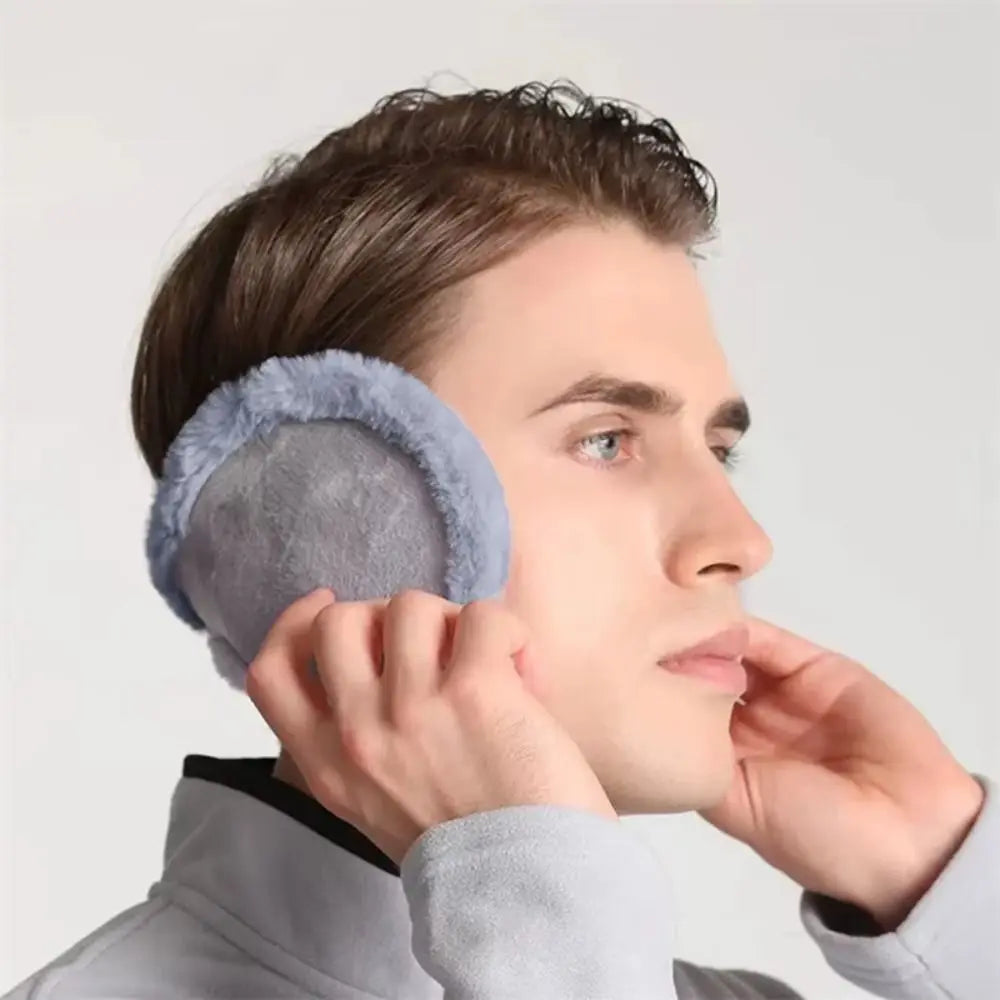 Thickened Windproof Winter Earmuffs – Soft Fleece Ear Protection for Outdoor Use
