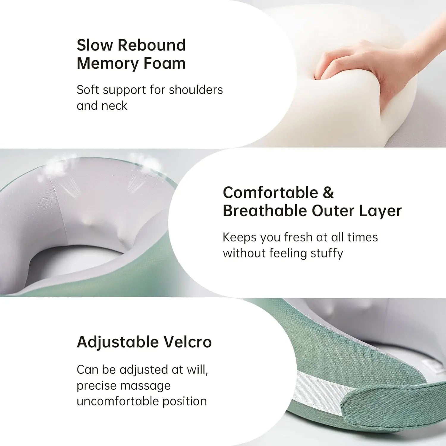 מעסה הצוואר והכתפיים האלחוטי - חום וחופש תנועה מלא