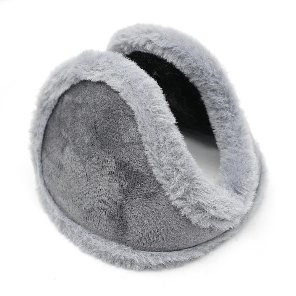 Thickened Windproof Winter Earmuffs – Soft Fleece Ear Protection for Outdoor Use